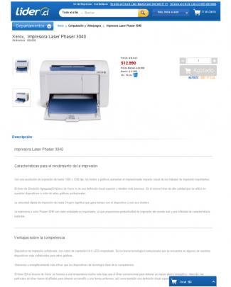 Impresora Laser Xerox Phaser 3040 Al Precio Mas Bajo Y Conveniente _lider