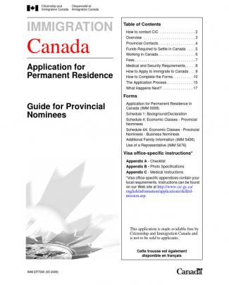 Guidance To Canada Residency