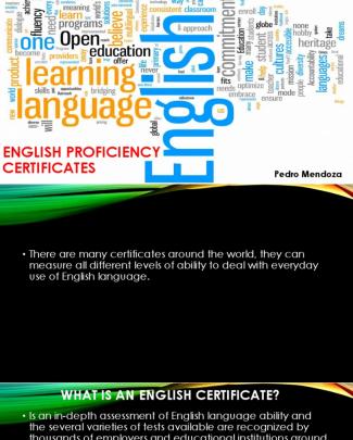 English Proficiency Certificates 1