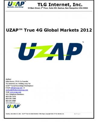 Uzap True 4g Global Markets 2012
