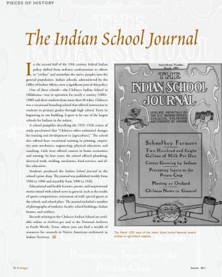 Indian School Journal - Prologue Summer 2011