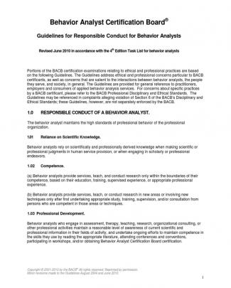  Guidelines For Responsible Conduct 