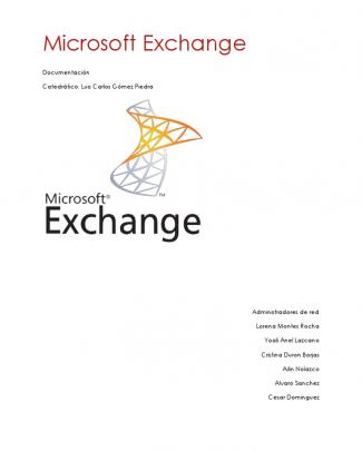 Microsoft Exchange 2013 Documentacion
