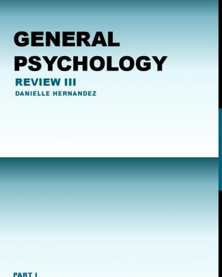 General Psychology Review 3