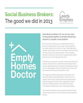 Empty Homes Doctor - Impact Report Summary