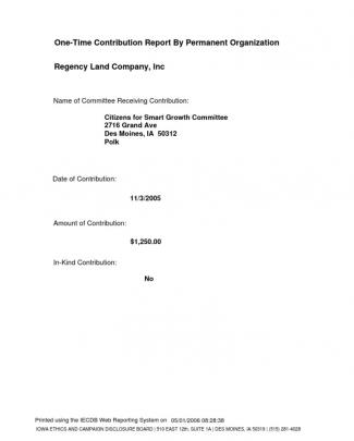 Regency Land Company, Inc_2005_polk_otc