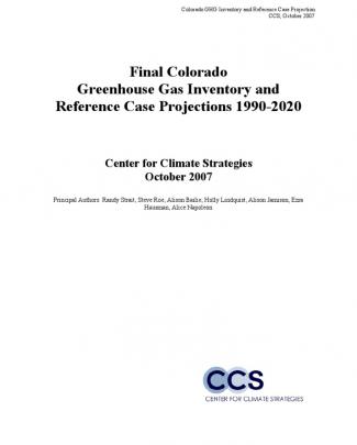 2007 Colorado Greenhouse Gas Inventory 