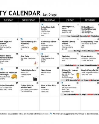 미국 Intrax-san-diego-activities-calendar