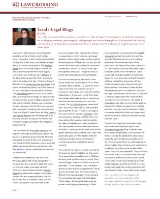 Inside Legal Blogs  