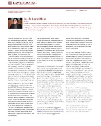 Inside Legal Blogs  