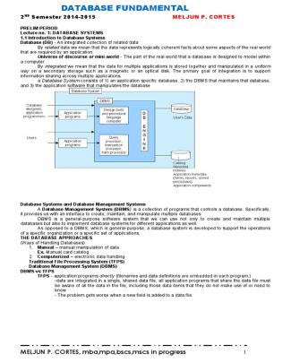 Meljun Cortes Database System Instructional Manual