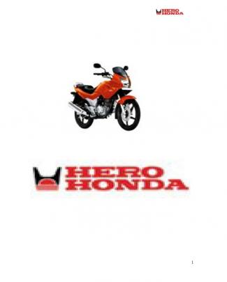 Hero-honda Project Report