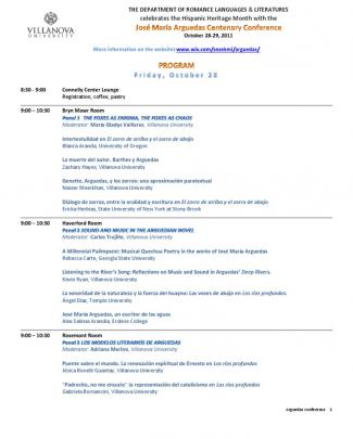 Arguedas Conference Program 