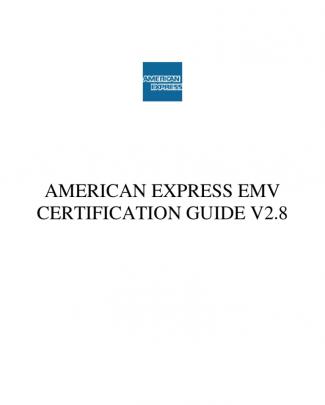 American Express Emv Certification Guide
