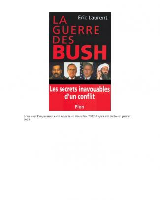 La Guerre Des Bush - Eric Laurent - Calimero