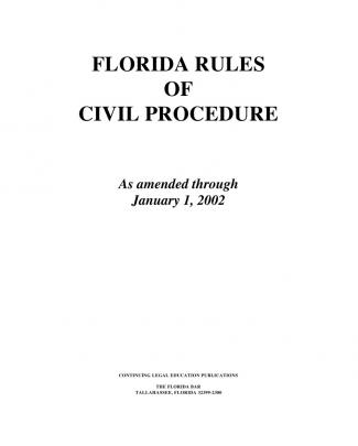 Florida Rules For Civil Procedures