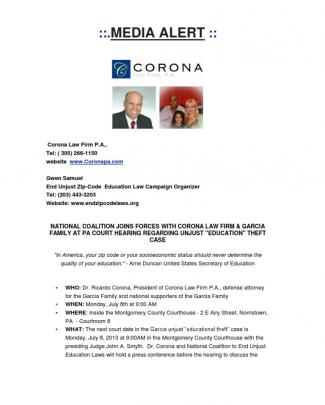 Garcia_corona Law Firm _zipcode_ Press Release