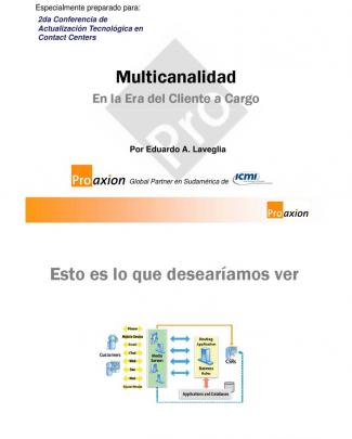 Multicanalidad En La Era Del Cliente A Cargo Del Contacto. Proaxion