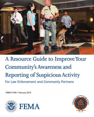 Fema Improvingsar Guide----a Resource Improve Your  Community’s Awareness And  Reporting Activity  For Law Enforcement And Community Partners