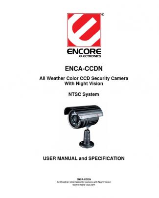 Camera Encore User Manual