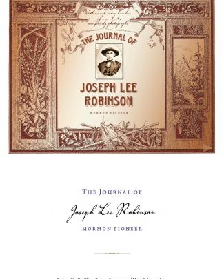 Joseph Lee Robinson's Journal - Interactive Ebook