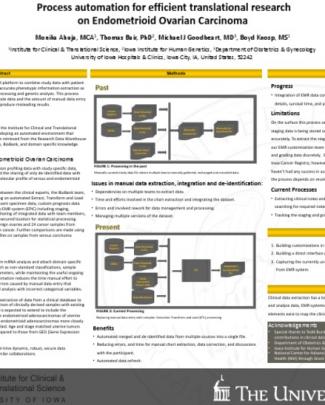 Process Automation For Efficient Translational Research On Endometrioid Ovarian Carcinomai (poster)