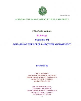 Practical Manual_crop Diseases