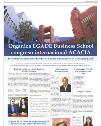 Organida Egade Business School Congreso Internacional Acacia