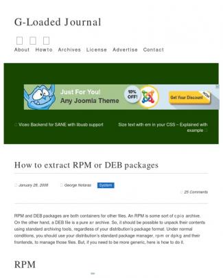 How To Extract Rpm Or Deb Packages _ G-loaded Journal