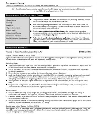 Civilian Resume