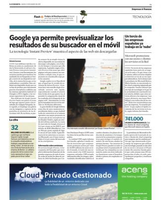 Acens Cloud Hosting En El Economista (10-marzo-2011)