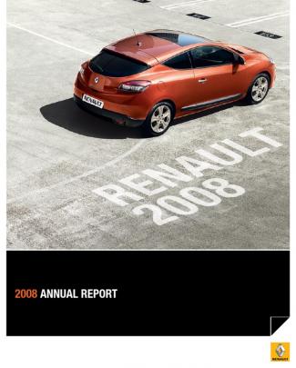 Renault - 2008 Interactive Annual Report