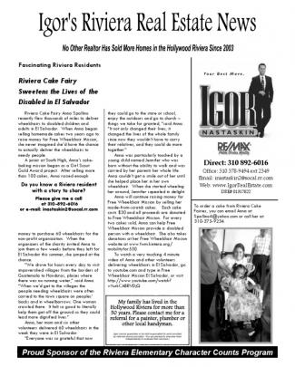 Igor's Hollywood Riviera Real Estate News October, 2012
