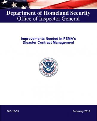 Dhs Disaster Control Contracts