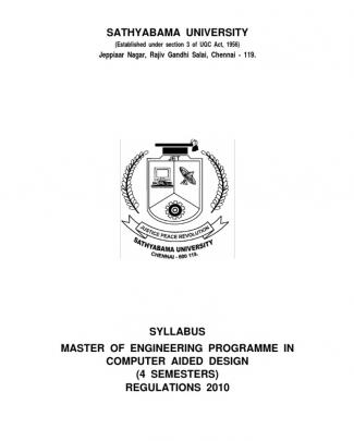 Computer Aided Design Syllabus