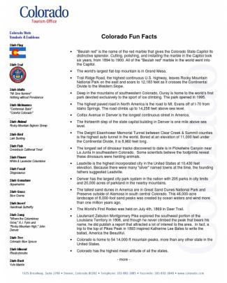 Colorado Fun Facts