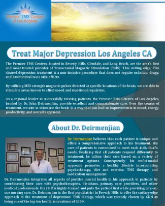 Treat Major Depression Los Angeles Ca