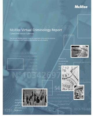 Mcafee 2008 Virtual Criminology Report