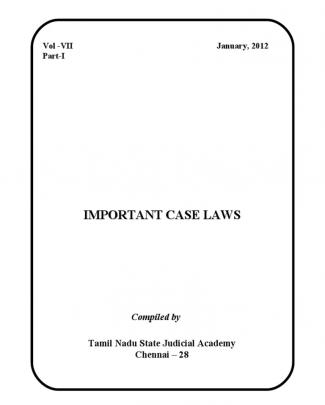 Digest Of Case Laws Tn Judicial Academy