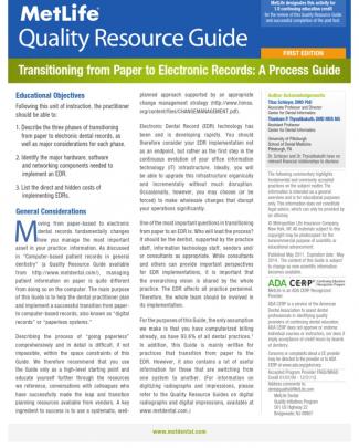Transitioning From Paper To Electronic Records: A Process Guide
