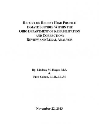 Ohio Inmate Suicide Report