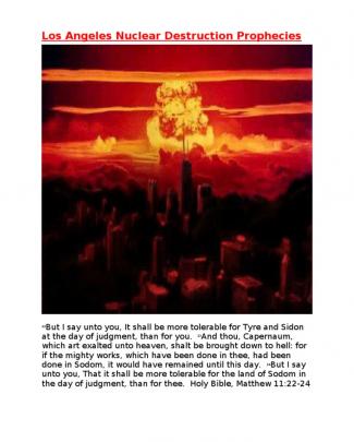 Los Angeles Nuclear Destruction Prophecies
