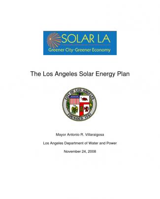 Los Angeles Solar Energy Plan