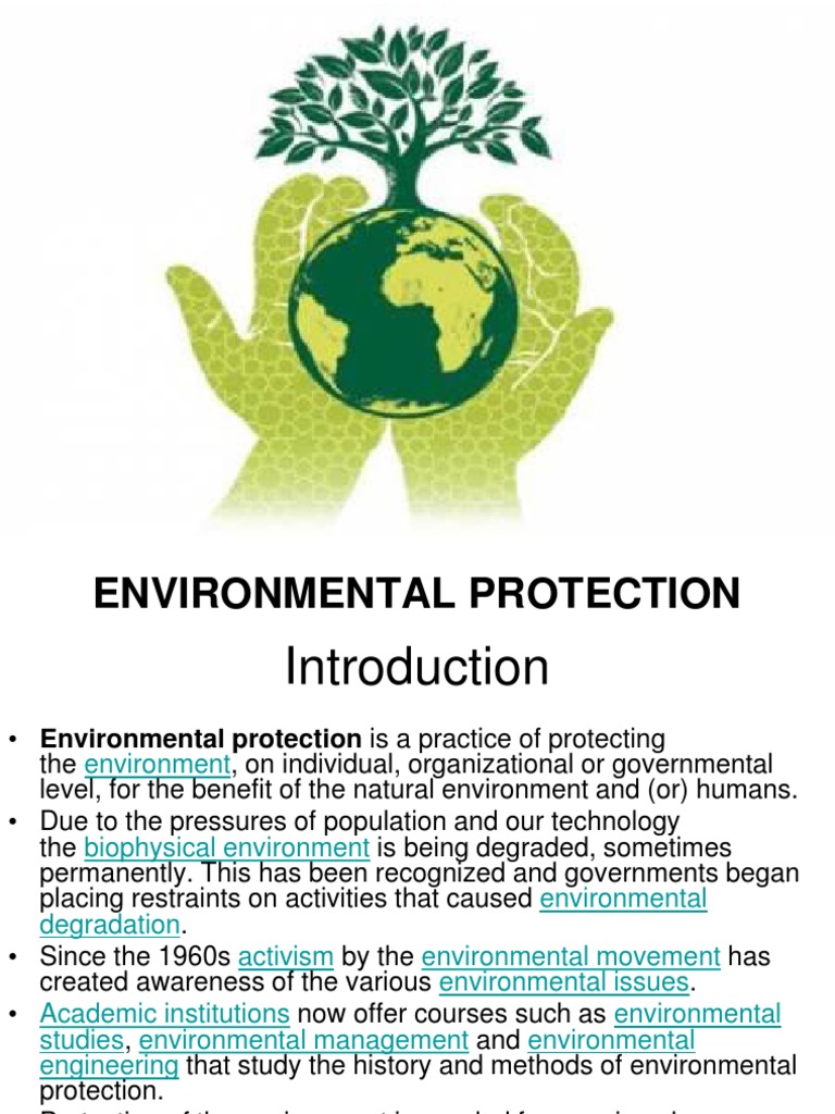 environmental conservation topics