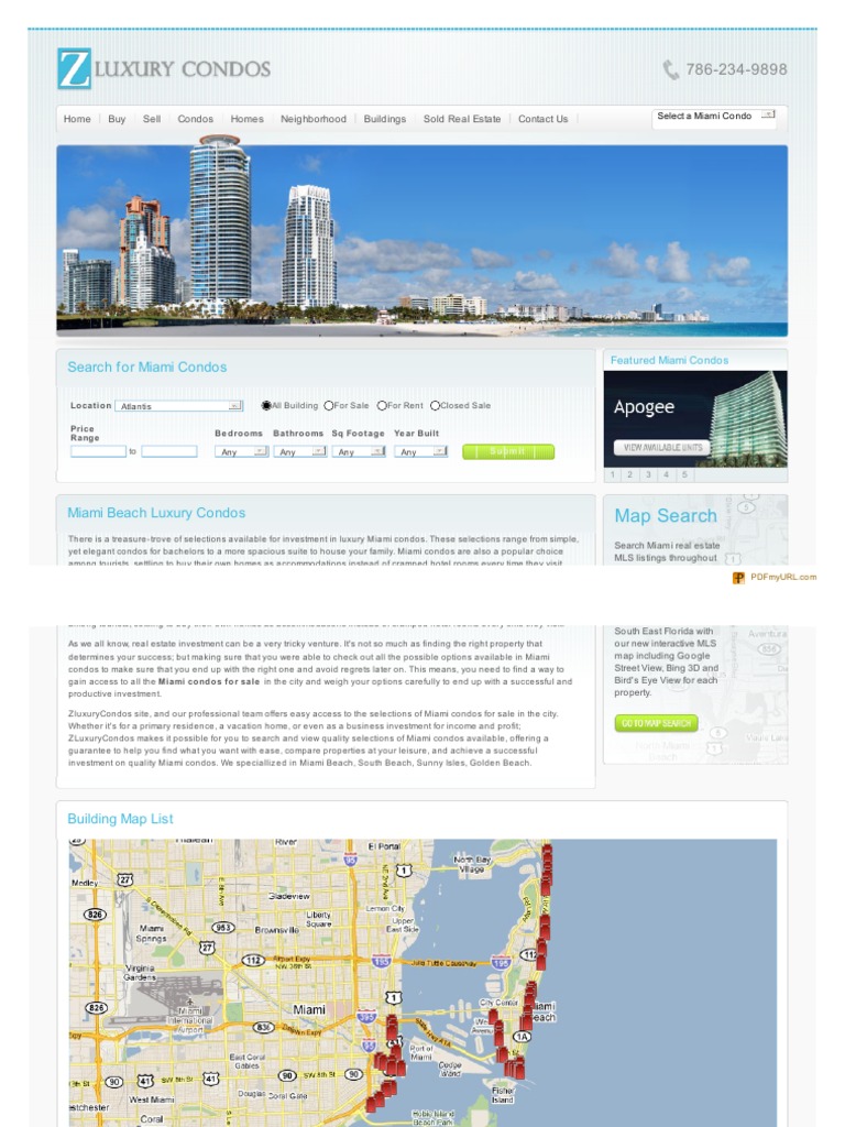 Miami Miami Beach Luxury Condos - ID:5c1183ca39229